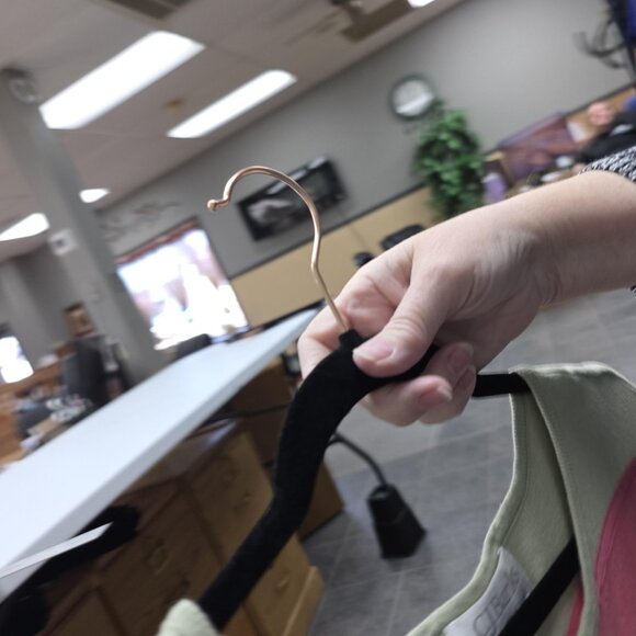 CJ Banks Cardigan Sweater Womens 1X Plus Pastel Stripe Button Front 3/4 Sleeve - Picture 5 of 10